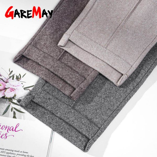 winter women's plaid pants thick for women autumn high waist harem womens loose casual wide leg trousers female 210428, Black;white
winter women's plaid pants thick for women autumn high waist harem womens loose casual wide leg trousers female 210428, Black;white