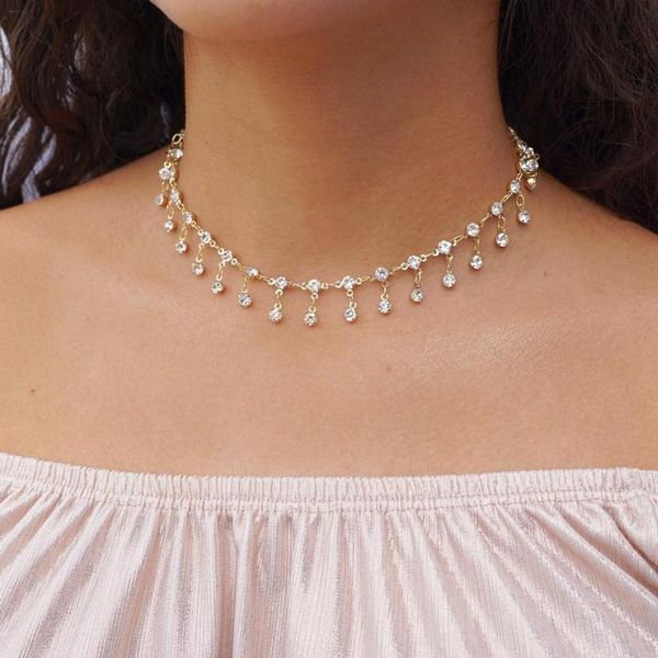 pendant necklaces fashionable contracted full drill necklace elegant sweet exaggerated individual female clavicle chain, Silver
pendant necklaces fashionable contracted full drill necklace elegant sweet exaggerated individual female clavicle chain, Silver