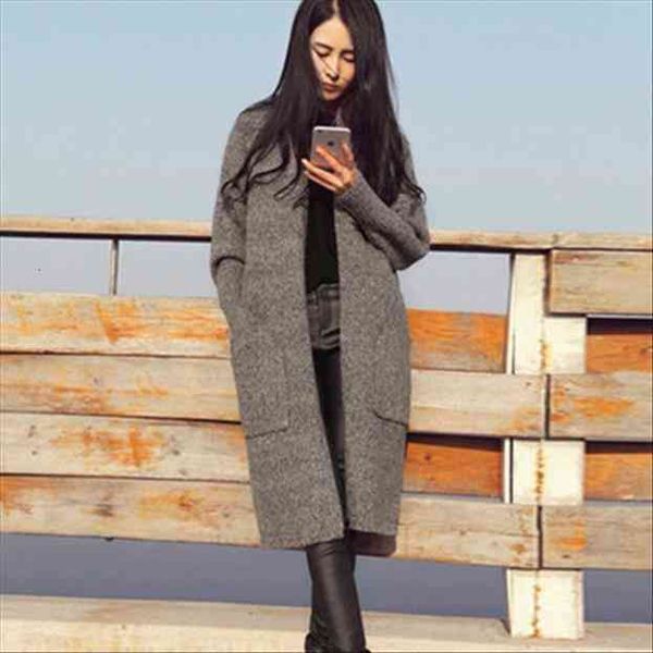 solid color pocket long women sweater casual loose fashion autumn winter knit cardigans female sweaters vestidos lxj607, White;black
solid color pocket long women sweater casual loose fashion autumn winter knit cardigans female sweaters vestidos lxj607, White;black