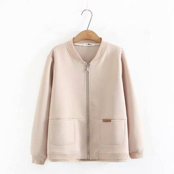 women's jackets plus size stand collar zipper loose women coat 2021 casual spring autumn baseball jacket black orange sky blue beige, Black;brown
women's jackets plus size stand collar zipper loose women coat 2021 casual spring autumn baseball jacket black orange sky blue beige, Black;brown