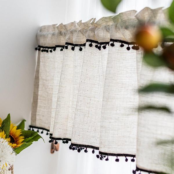 curtain & drapes simple short curtains cotton linen kitchen for bathroom cupboard closet with pompom window treatment decor
curtain & drapes simple short curtains cotton linen kitchen for bathroom cupboard closet with pompom window treatment decor