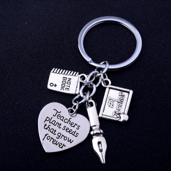 keychains teachers plant seeds that grow forever engraved words keyrings teacher pen notebook pendant jewelry gifts, Silver
keychains teachers plant seeds that grow forever engraved words keyrings teacher pen notebook pendant jewelry gifts, Silver