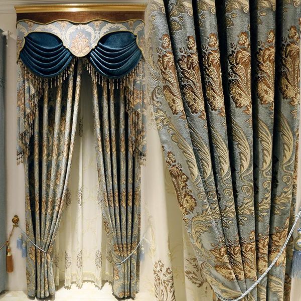 european-style curtains for luxury living room high-end chenille bedroom curtain 2021 villa heightening big windows & drapes
european-style curtains for luxury living room high-end chenille bedroom curtain 2021 villa heightening big windows & drapes