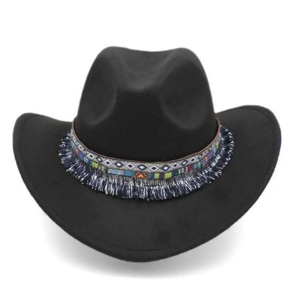 cloches mistdawn classic women men western cowboy riding hat equestrian cowgirl cap wide brim w/ bohemia tassel band size 56-58cm, Blue;gray
cloches mistdawn classic women men western cowboy riding hat equestrian cowgirl cap wide brim w/ bohemia tassel band size 56-58cm, Blue;gray