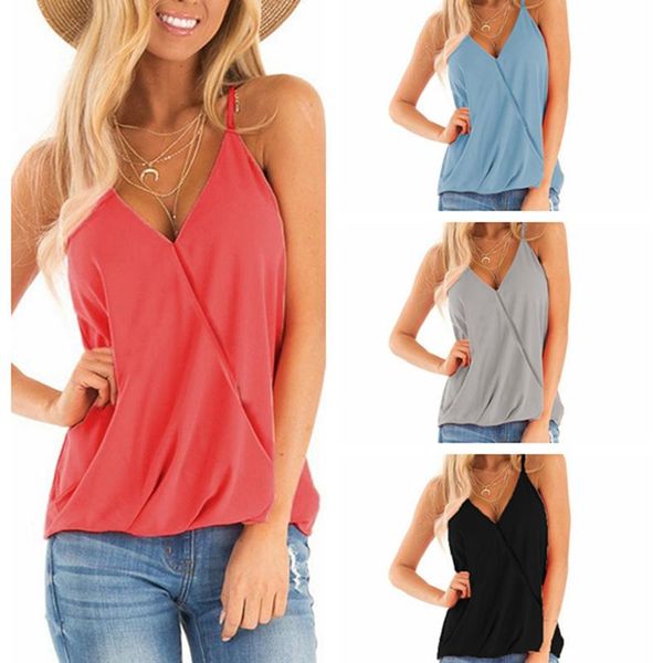 women girls summer sleeveless t-shirt 2021 fashion solid color casual loose v-neck camisole plus size s-2xl women's, White
women girls summer sleeveless t-shirt 2021 fashion solid color casual loose v-neck camisole plus size s-2xl women's, White