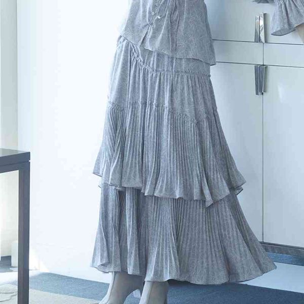 japan style sweet ruffles long pleated skirts women spring summer elegant feminino jupe all match fairy faldas mujer 210514, Black
japan style sweet ruffles long pleated skirts women spring summer elegant feminino jupe all match fairy faldas mujer 210514, Black