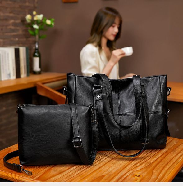 large capacity mother and child shoulder bag fashion zipper shopping women's 2021 2 in 1 crossbody underarm ladies black pu handbag
large capacity mother and child shoulder bag fashion zipper shopping women's 2021 2 in 1 crossbody underarm ladies black pu handbag