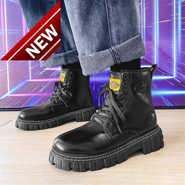 martin high winter black medium british leather short tooling boots plush men's shoes trend
martin high winter black medium british leather short tooling boots plush men's shoes trend