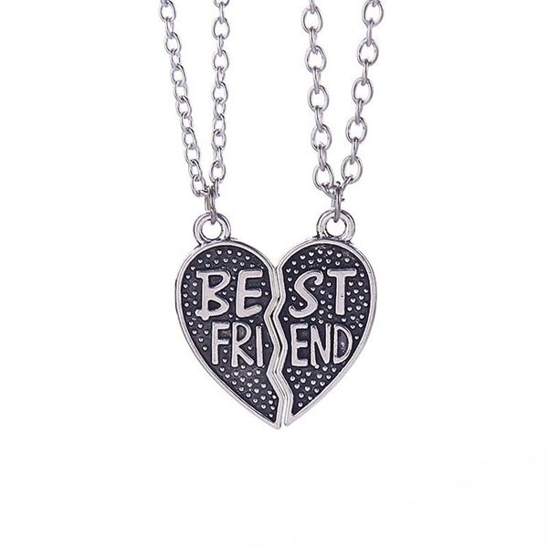 2Pcs/Set Black Friend Pendant Necklace BFF Good Friendship Heart Men's And Women's Jewelry Birthday Gifts Necklaces, Silver
2Pcs/Set Black Friend Pendant Necklace BFF Good Friendship Heart Men's And Women's Jewelry Birthday Gifts Necklaces, Silver