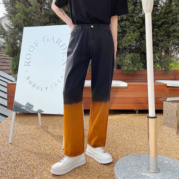 wide-leg jeans mens fashion retro harajuku gradient jeans men streetwear loose hip-hop straight-leg denim trousers mens s-2xl, Blue
wide-leg jeans mens fashion retro harajuku gradient jeans men streetwear loose hip-hop straight-leg denim trousers mens s-2xl, Blue