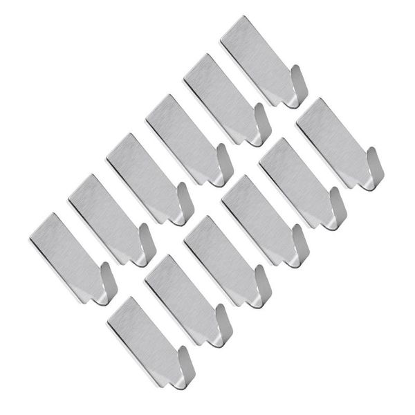 hooks & rails 24 pcs stainless steel strong adhesive hangers wall mounted coat hook traceless hanger for bathroom kitchen
hooks & rails 24 pcs stainless steel strong adhesive hangers wall mounted coat hook traceless hanger for bathroom kitchen