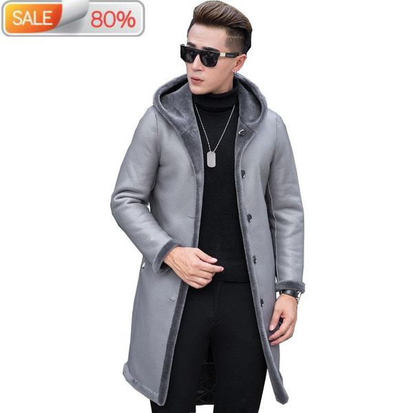 men's leather & faux genuine men 2021 winter real coat 100% wool jacket sheep shearing fur coats jaqueta de couro zl369, Black
men's leather & faux genuine men 2021 winter real coat 100% wool jacket sheep shearing fur coats jaqueta de couro zl369, Black