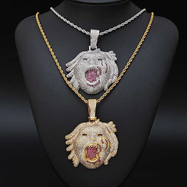 hip hop half man half beast pendant iced out choker chain necklace gift dropshipping x0707, Silver
hip hop half man half beast pendant iced out choker chain necklace gift dropshipping x0707, Silver