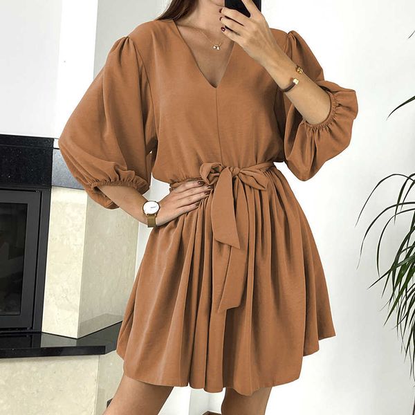 casual dresses fashion v-neck red loose women mini dress 2021 summer office ladies with belt robe femme 6bqc, Black;gray
casual dresses fashion v-neck red loose women mini dress 2021 summer office ladies with belt robe femme 6bqc, Black;gray