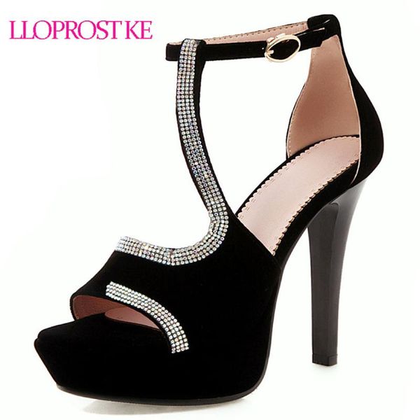 lloprost ke 2021 women shoes sandals flock thin high heel platform peep toe buckle straps lady size 32-42 h215, Black
lloprost ke 2021 women shoes sandals flock thin high heel platform peep toe buckle straps lady size 32-42 h215, Black