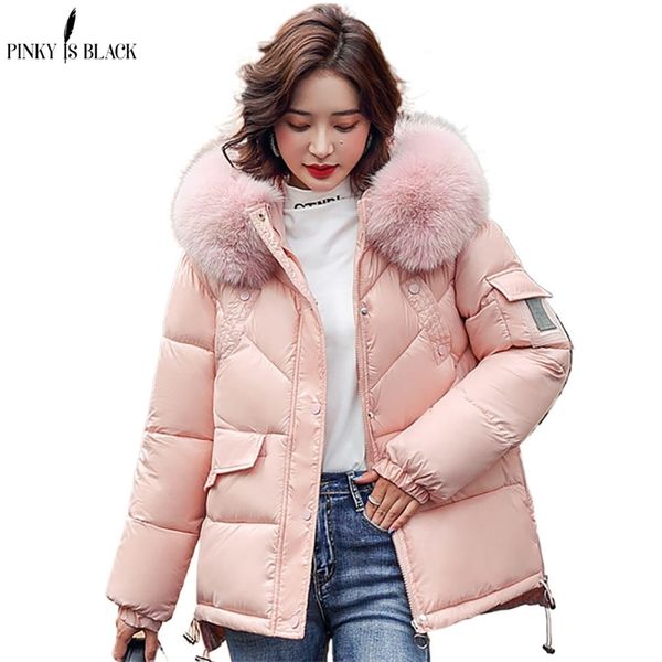 pinkyisblack women winter hooded thick short jacket solid casual glossy warm cotton padded parkas fur collar coat 211216, Black
pinkyisblack women winter hooded thick short jacket solid casual glossy warm cotton padded parkas fur collar coat 211216, Black