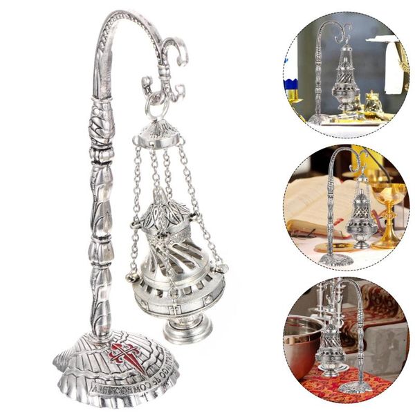 fragrance lamps 1pc cross censer aroma burner religious worship furnace ornament (silver)
fragrance lamps 1pc cross censer aroma burner religious worship furnace ornament (silver)