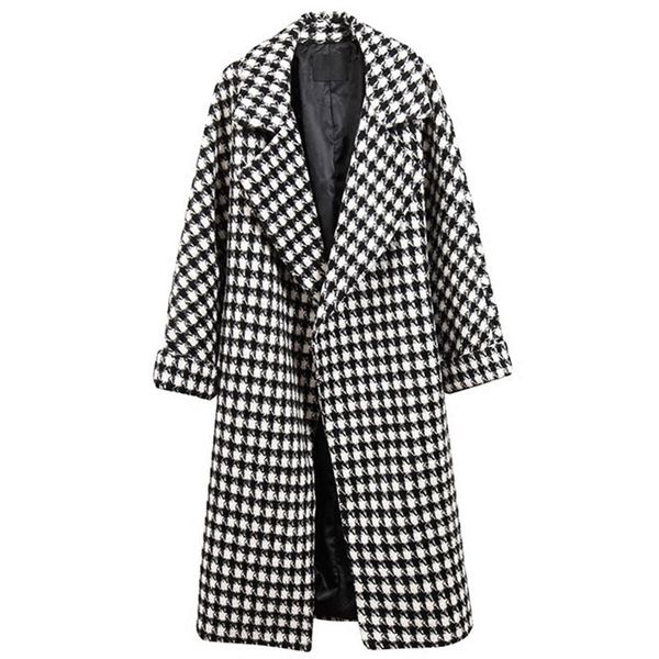 women's jackets autumn winter woolen coat cardigan outwear plus size long thick plaid wool blend loose overcoat 4xl mh4v, Black;brown
women's jackets autumn winter woolen coat cardigan outwear plus size long thick plaid wool blend loose overcoat 4xl mh4v, Black;brown