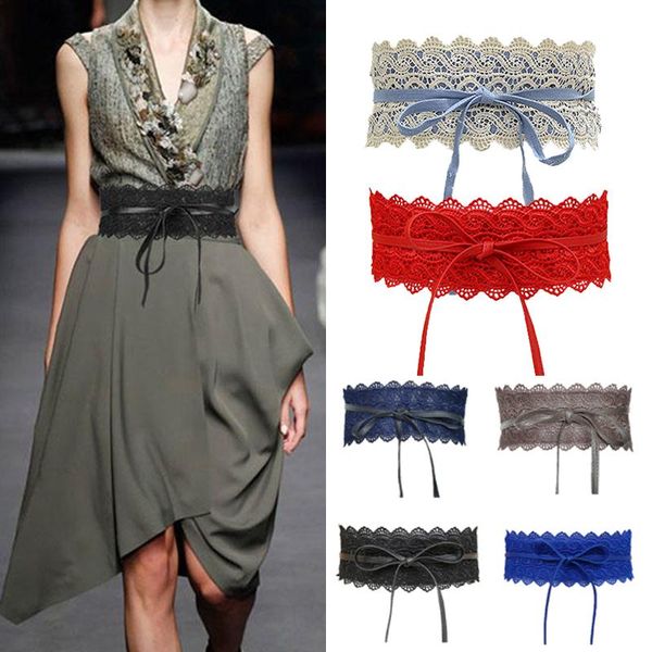 belts 2021 korean style women wide corset lace waist belt waistband band for dress self ties bow cinturon mujer, Black;brown
belts 2021 korean style women wide corset lace waist belt waistband band for dress self ties bow cinturon mujer, Black;brown