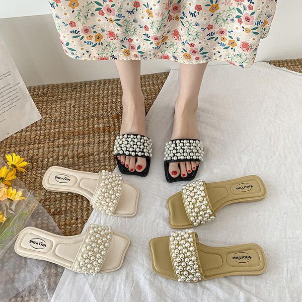 slippers shoes womens outdoor slides fashion string bead pantofle luxury 2021 flat soft pu rome basic sli, Black
slippers shoes womens outdoor slides fashion string bead pantofle luxury 2021 flat soft pu rome basic sli, Black