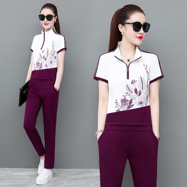 plus size tracksuit two piece outfits women short sleeve and long pants autumn fashion floral print set sportwear w92 dress, White
plus size tracksuit two piece outfits women short sleeve and long pants autumn fashion floral print set sportwear w92 dress, White