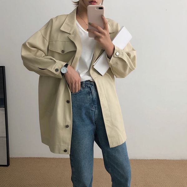 women's trench coats cotton jean jacket, average casual windbreaker with bat sleeve for students, korean fall jacket xcqg, Tan;black
women's trench coats cotton jean jacket, average casual windbreaker with bat sleeve for students, korean fall jacket xcqg, Tan;black