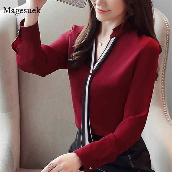casual long sleeve white shirt elegant stand collar pullover blouse women office lady blusas mujer 6469 210518
casual long sleeve white shirt elegant stand collar pullover blouse women office lady blusas mujer 6469 210518