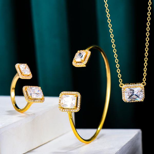 earrings & necklace godki korean trendy bangle ring jewelry set for women wedding party cubic zircon crystal cz aretes de mujer modernos, Silver
earrings & necklace godki korean trendy bangle ring jewelry set for women wedding party cubic zircon crystal cz aretes de mujer modernos, Silver