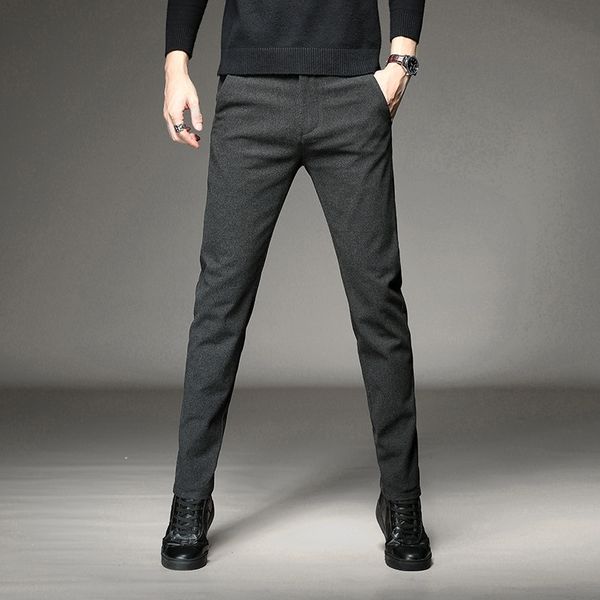 men's casual thick slim frosted new autumn and winter korean fashion business youth sports pants, Black
men's casual thick slim frosted new autumn and winter korean fashion business youth sports pants, Black