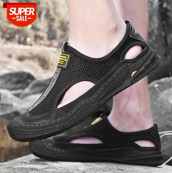 men's sandals large size baotou mesh shoes breathable hole casual outdoor #ro2c, Black
men's sandals large size baotou mesh shoes breathable hole casual outdoor #ro2c, Black