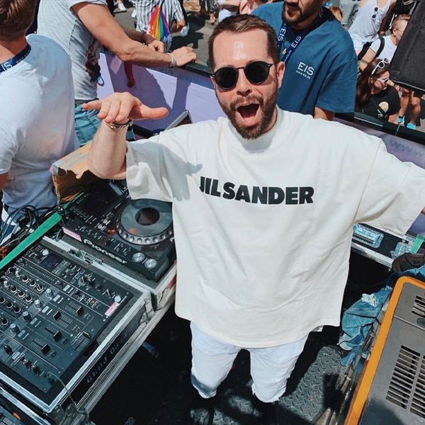 fashion designers inschao brand jil sander short sleeve tshirt simple basic letter loose couple high street clothes, White
fashion designers inschao brand jil sander short sleeve tshirt simple basic letter loose couple high street clothes, White