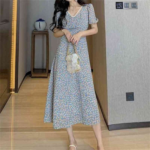 women retro floral dress summer fashion v neck slim long vestido elegant chiffon short sleeve dresses femme 210519, Black;gray
women retro floral dress summer fashion v neck slim long vestido elegant chiffon short sleeve dresses femme 210519, Black;gray