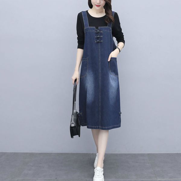casual dresses women denim 2021 spring summer loose strap jeans sundress cowboy female clothing plus size rr4l, Black;gray
casual dresses women denim 2021 spring summer loose strap jeans sundress cowboy female clothing plus size rr4l, Black;gray