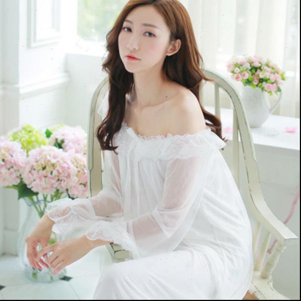 nightclothes soft long nightgowns sweet womens sleepwears princess sleeping home dress lace white nightdress bathrobe, Black;red
nightclothes soft long nightgowns sweet womens sleepwears princess sleeping home dress lace white nightdress bathrobe, Black;red