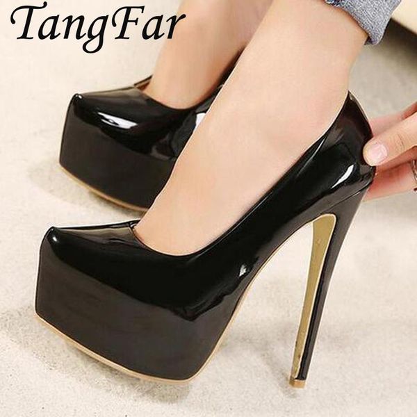plus size shoes 44 43 women glitter pumps patent leather fashion thin heel party evening heels dress, Black
plus size shoes 44 43 women glitter pumps patent leather fashion thin heel party evening heels dress, Black