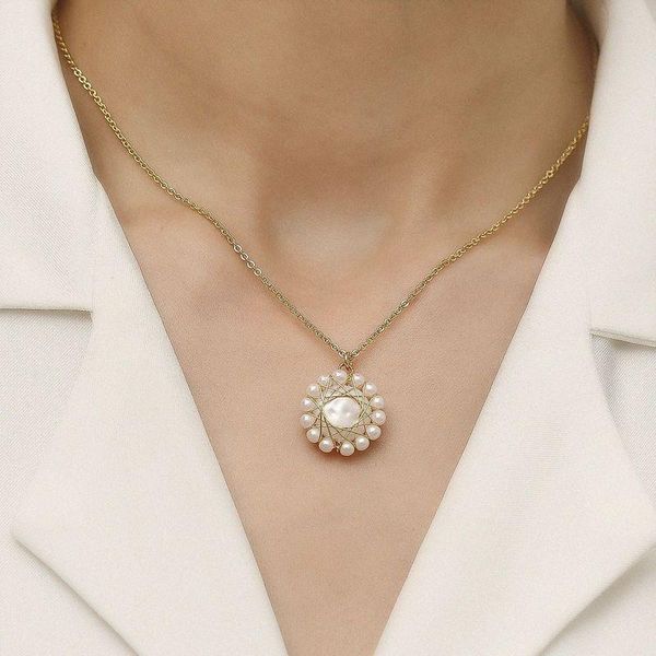 pendant necklaces allme handmade twist sunflower necklace for women gold color copper linked small circle chain chokers gifts, Silver
pendant necklaces allme handmade twist sunflower necklace for women gold color copper linked small circle chain chokers gifts, Silver