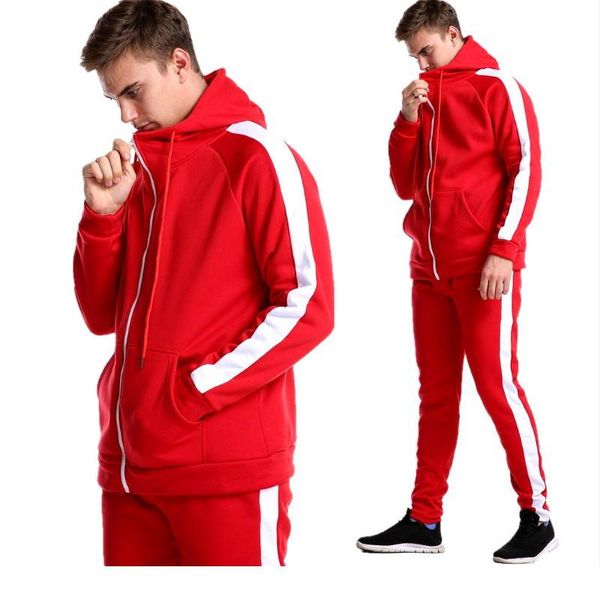 men's hoodies & sweatshirts autumn 2021 winter casual solid sets stripe tracksuits sportswear sweatshirt pants jogging clothes sports s, Black
men's hoodies & sweatshirts autumn 2021 winter casual solid sets stripe tracksuits sportswear sweatshirt pants jogging clothes sports s, Black