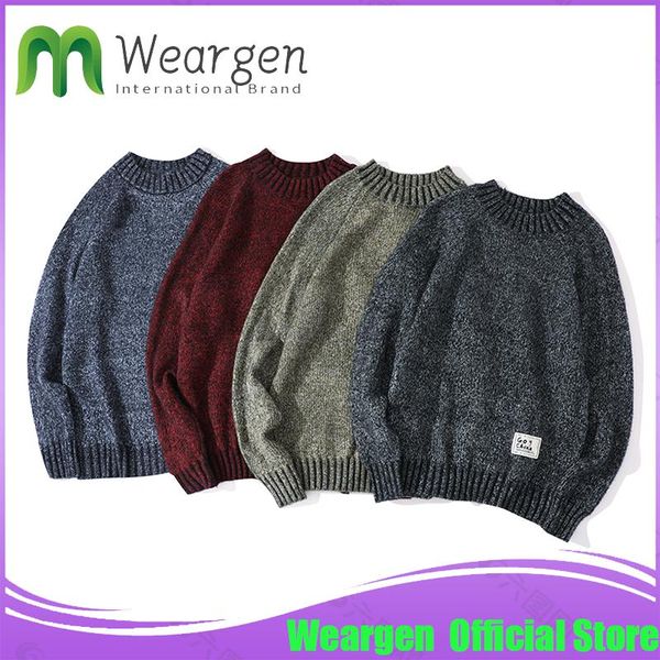 men's sweaters weargen autumn winter thick sweater men classic pullover clothes soft warm pull homme knitted jumpers nyh123, White;black
men's sweaters weargen autumn winter thick sweater men classic pullover clothes soft warm pull homme knitted jumpers nyh123, White;black