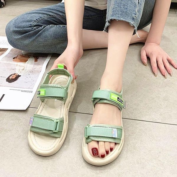 sports sandals female summer net red korean version of the student flat women's shoes2021, Black
sports sandals female summer net red korean version of the student flat women's shoes2021, Black