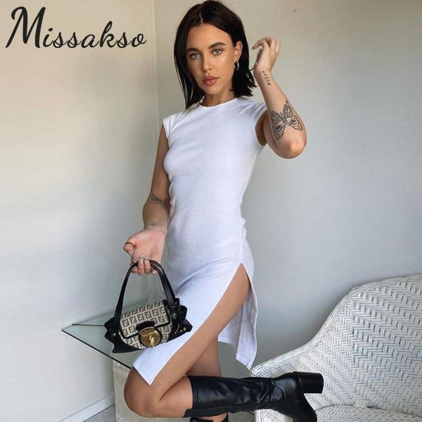 casual dresses missakso split mini dress 2021 summer women black white sleeveless o neck party bodycon streetwear, Black;gray
casual dresses missakso split mini dress 2021 summer women black white sleeveless o neck party bodycon streetwear, Black;gray