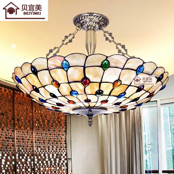 pendant lamps european tiffany ceiling retro shell mediterranean sea pastoral lights luminaria teto for home decoration
pendant lamps european tiffany ceiling retro shell mediterranean sea pastoral lights luminaria teto for home decoration