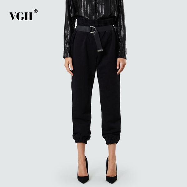 vgh black casual sporty pants for women high waist sashes minimalist trousers female spring fashion new clothing stylish 210421, Black;white
vgh black casual sporty pants for women high waist sashes minimalist trousers female spring fashion new clothing stylish 210421, Black;white