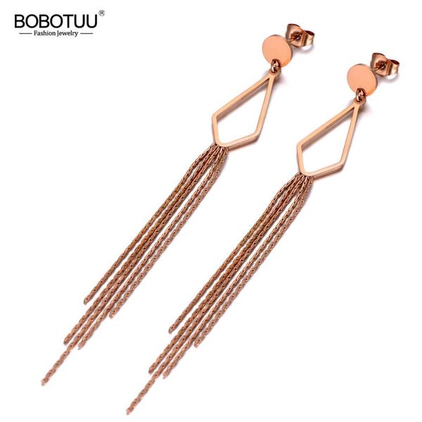 dangle & chandelier bobotuu bohemia titanium stainless steel geometric earrings jewelry rose gold tassel drop for women be20020, Silver
dangle & chandelier bobotuu bohemia titanium stainless steel geometric earrings jewelry rose gold tassel drop for women be20020, Silver