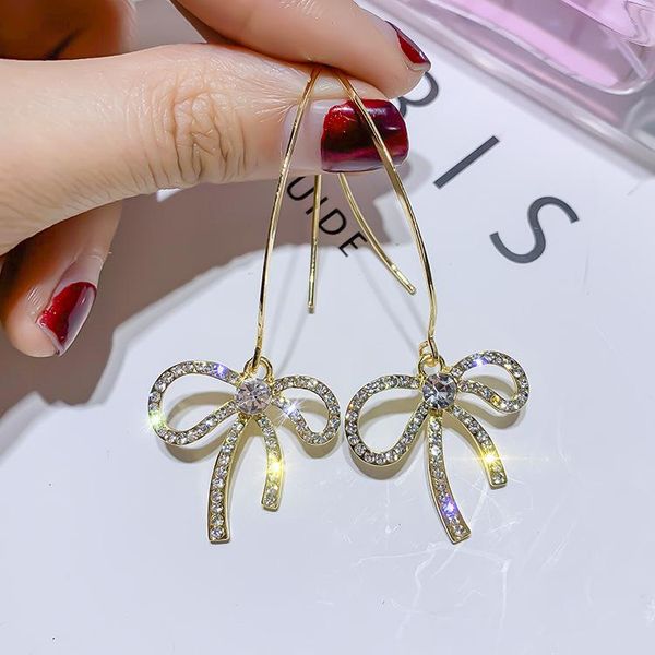 design fashion jewelry exquisite elegant bow earrings full of crystal wedding party for woman dangle & chandelier, Silver
design fashion jewelry exquisite elegant bow earrings full of crystal wedding party for woman dangle & chandelier, Silver