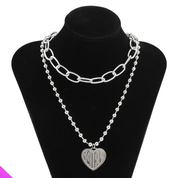 pendant necklaces wholesale 5 word girl heart-shaped double necklace alloy lady classic jewelry 2021, Silver
pendant necklaces wholesale 5 word girl heart-shaped double necklace alloy lady classic jewelry 2021, Silver