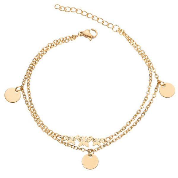 butterfly pendant stainless steel bracelet female student personality hollow double link, chain, Black
butterfly pendant stainless steel bracelet female student personality hollow double link, chain, Black