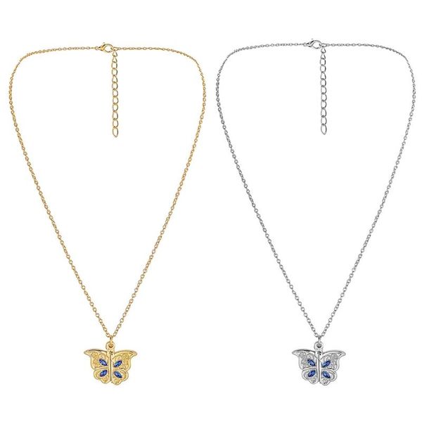 pendant necklaces 2021 accessories open diamond po box butterfly necklace heart-shaped fashion gift, Silver
pendant necklaces 2021 accessories open diamond po box butterfly necklace heart-shaped fashion gift, Silver