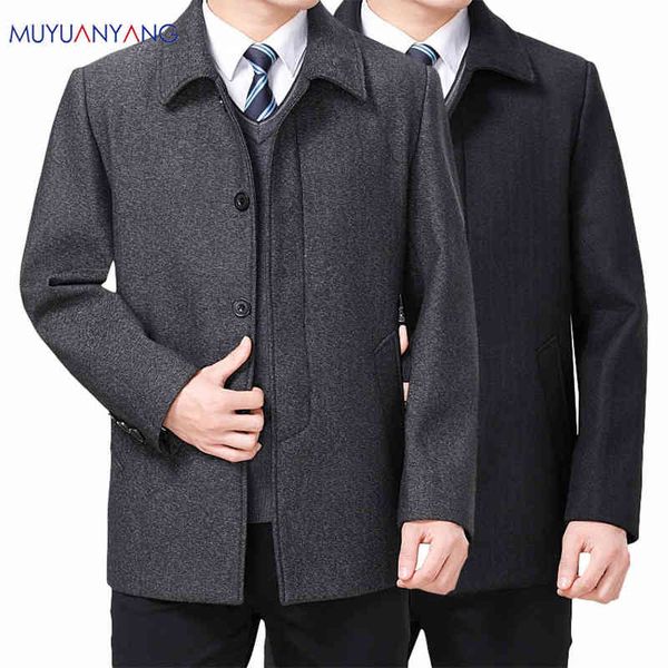 mu yuan yang wool coat for men casual woolen coats male clothing men's jackets single breasted overcoat 4xl plus size 211213, Black
mu yuan yang wool coat for men casual woolen coats male clothing men's jackets single breasted overcoat 4xl plus size 211213, Black