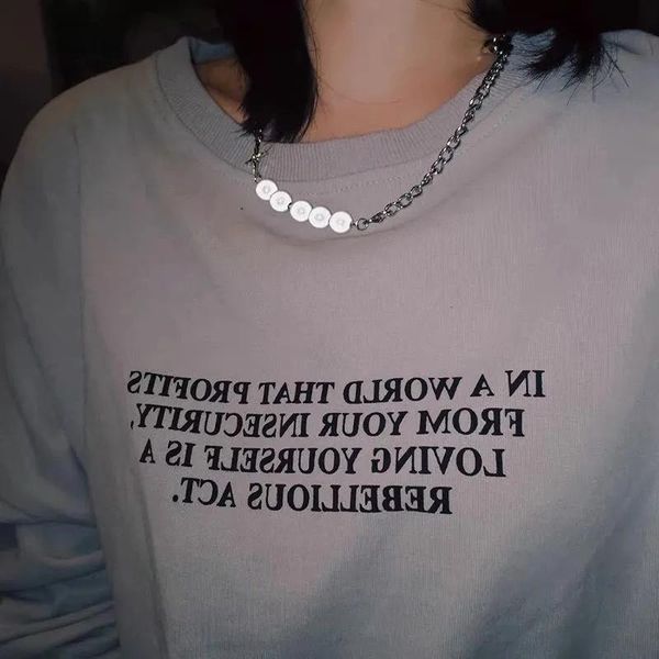 chains reflective pearl fashion design ins lighting super cool hip hop style collar chain accessories women, Silver
chains reflective pearl fashion design ins lighting super cool hip hop style collar chain accessories women, Silver