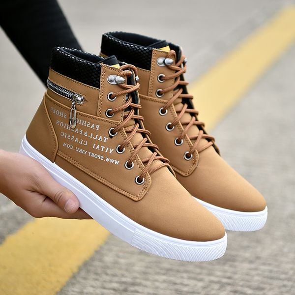 autumn and winter high shoes large men's canvas casual fashion board tide boots, Black
autumn and winter high shoes large men's canvas casual fashion board tide boots, Black